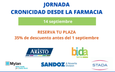Jornada online de Gestió de la Cronicitat desde la farmàcia. 14 de setembre de 9.30 a 16.30 h.