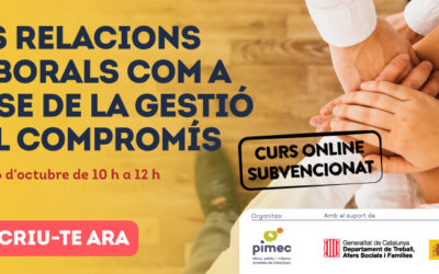 PIMEC Formació: curs online dies 2, 9 i 16 d’octubre
