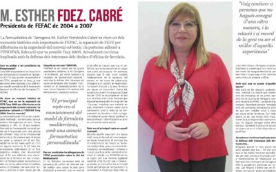 M. Esther Fdez Cabré, presidenta de FEFAC de 2004 a 2007