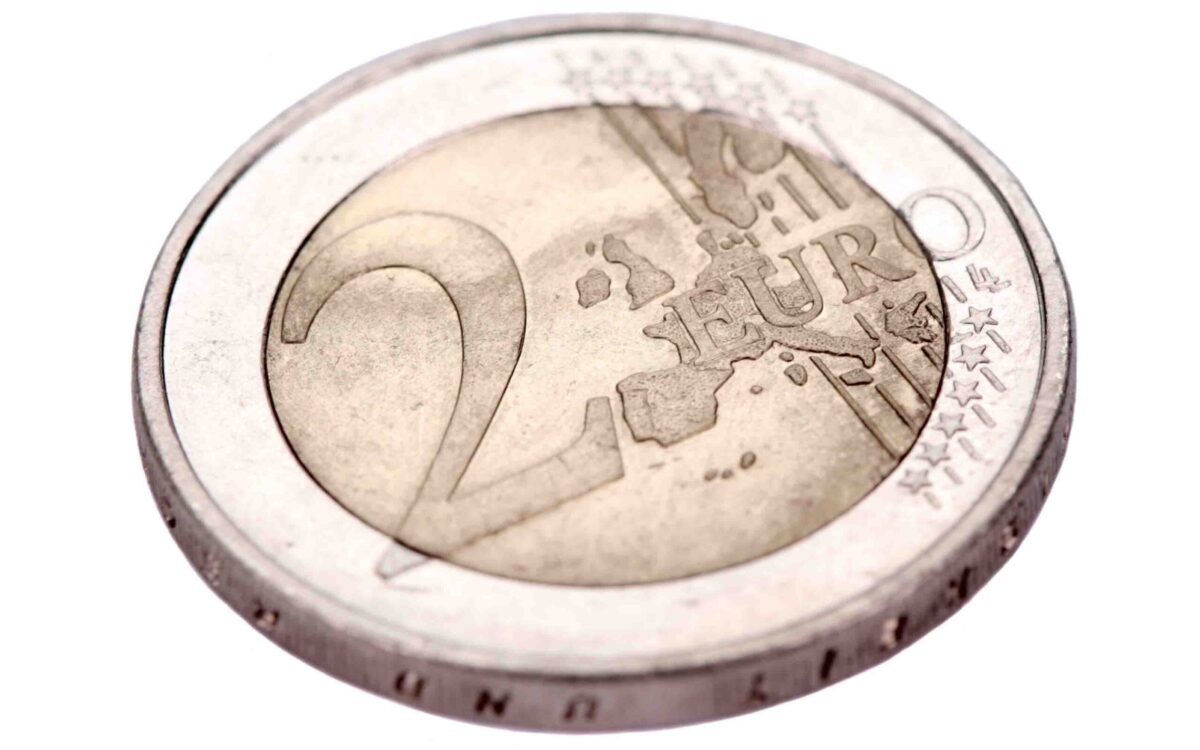 2,Euro,Coin,Isolated,On,White euro