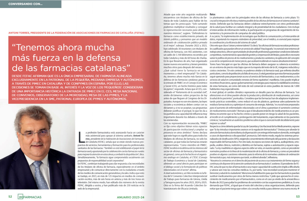 informe sector im farmacias