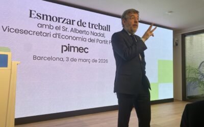 El vicesecretari d’Economia del Partit Popular, Alberto Nadal, es reuneix amb representants empresarials